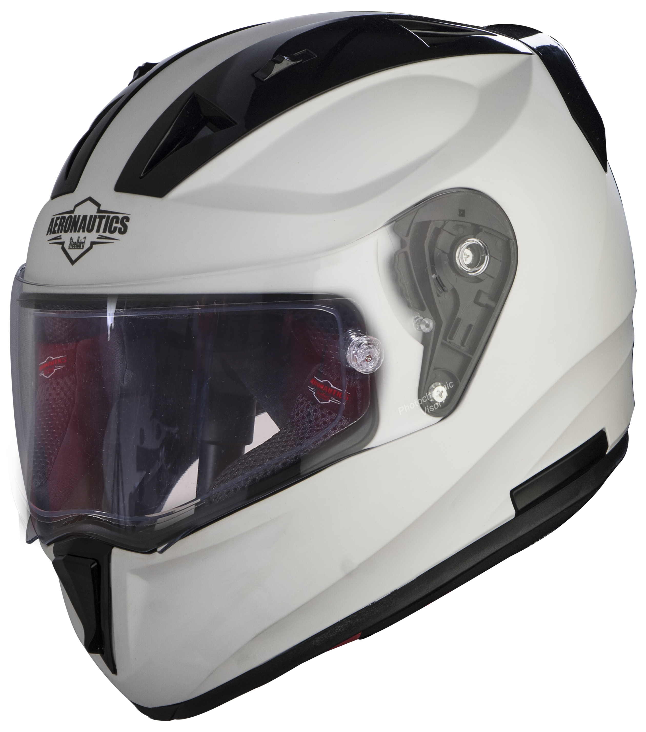 SA-1 Aeronautics Mat White With Anti-Fog Shield Photochromic Visor